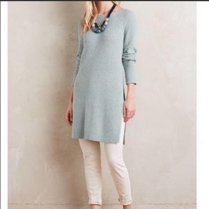 Anthropologie MOTH Split Side Tunic Sweater